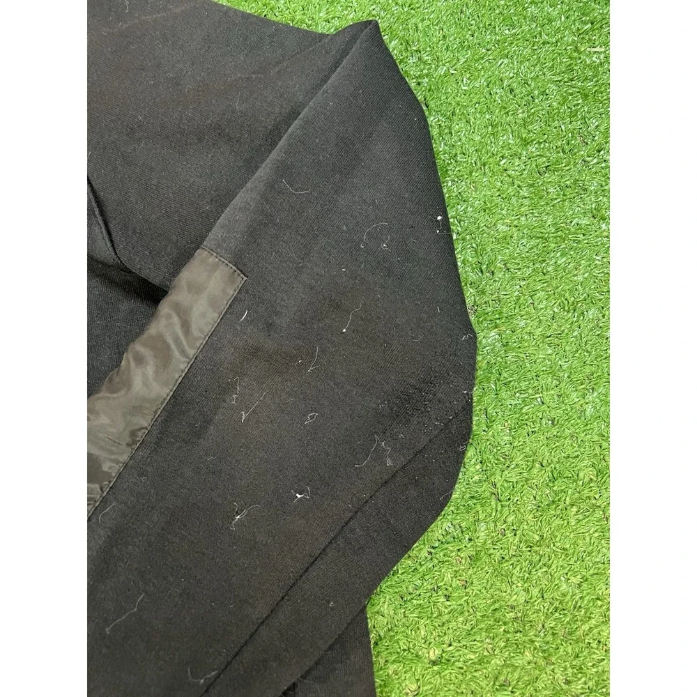 Nike Fleece Asymmetrical Full Zip Black Hybrid Hoodie Sweatshirt Size‎ XL Adult